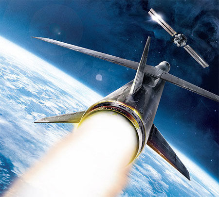 圖文:反衛(wèi)星太空武器想象圖