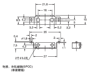 MS-DIN-2 放大器安裝支架(另售)