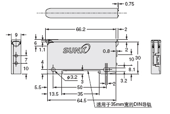 另售的保護罩(FC-FX-1)安裝圖