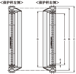 保護桿裝配尺寸