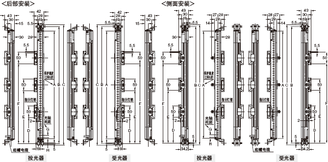 安裝支架裝配尺寸