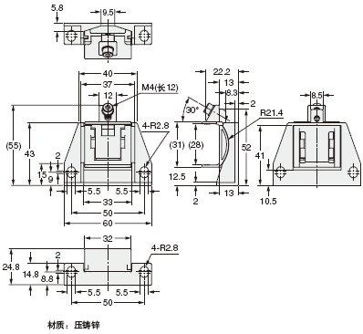 MS-SFB-2 嫁連支撐支架(光幕傳感器附件)