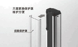 保護檢測面的前面保護罩