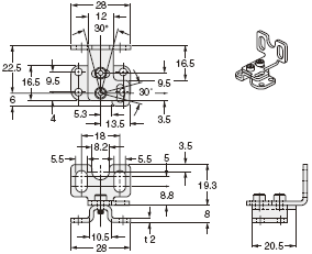 MS-SF2B-1(R) 后部安裝時