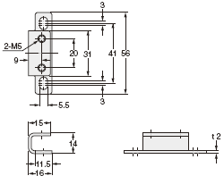嫁連支撐支架用墊片(附帶)