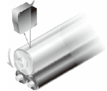 檢測金屬軸的偏心率