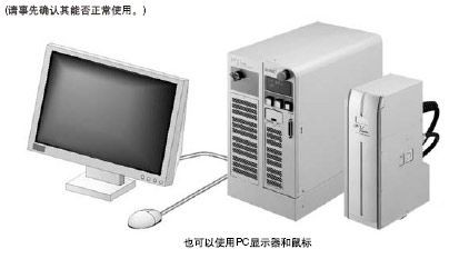 用市面銷售的顯示器和鼠標也可以進行操作